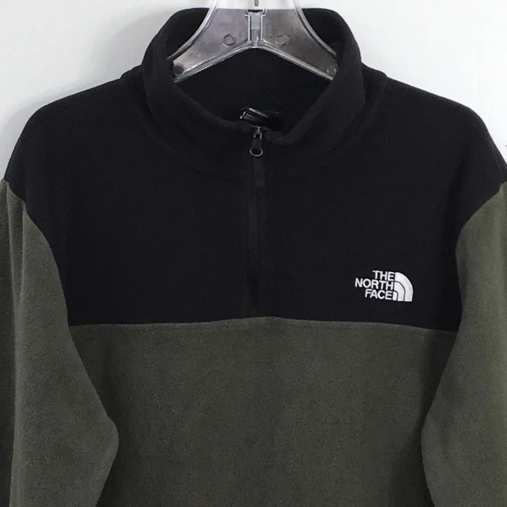 The North Face Mens Quarter Zip Fleece Pull Over Size S EXCELLENT Condition